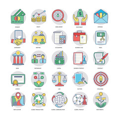 Business Flat Icons Pack 


