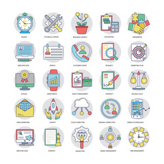 Business Flat Icons 
