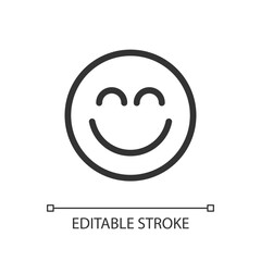 Portrait mode pixel perfect linear ui icon. Correction of facial imperfections. Retouch. GUI, UX design. Outline isolated user interface element for app and web. Editable stroke. Arial font used