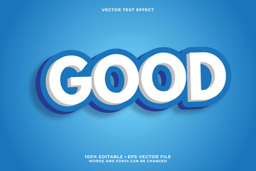 Good text, editable font effect