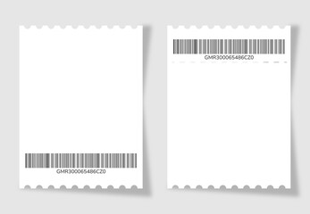 Set blank ticket template. Concert ticket, lottery coupons. Vector coupon	
