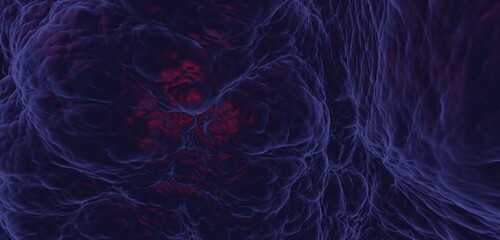Abstract background dark wavy surface 3d render