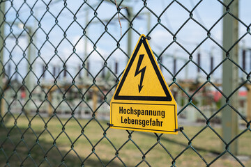 Elektrizitätswerk Hochspannung