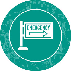 Emergency Sign Icon