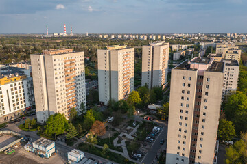 Apartments in Czerniakow area of Warsaw city, Poland