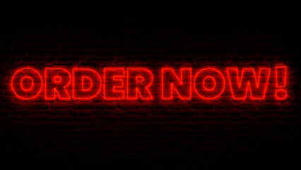 Red Neon Order Now!