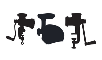 Meat grinder. Vector drawing