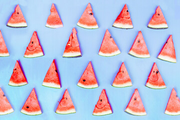 Exotic summer  background with tropical fruits