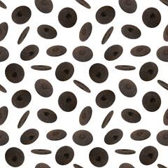 Pu erh tea seamless pattern