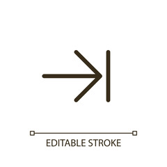 Next step pixel perfect RGB color ui icon. Web browser navigation. Move forward. Simple filled line element. GUI, UX design for mobile app. Vector isolated pictogram. Editable stroke. Arial font used