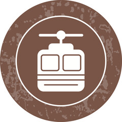 Naklejka premium Cable car Icon