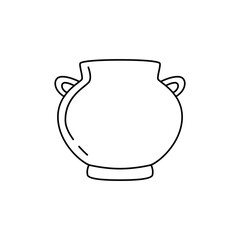 Cooking, dish, eathernware icon in line style icon, isolated on white background