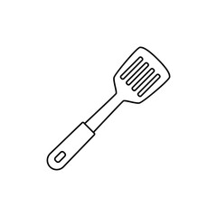 Spatula icon in line style icon, isolated on white background