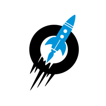 Rocket O Logo Vector