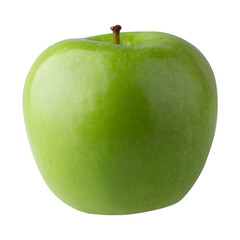 Green apple isolated on alpha background.
