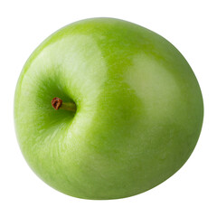 Green apple isolated on alpha background.