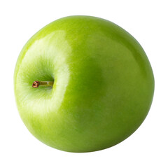 Green apple isolated on alpha background.