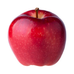Fresh Red Apple fruit isolated on alpha background