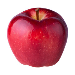 Fresh Red Apple fruit isolated on alpha background