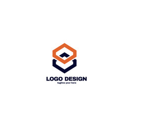 Fototapeta premium modern and simple design concept logo for company . simple logo with gradient color template . vector file eps 10