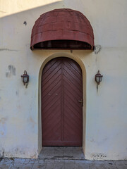 old wooden door