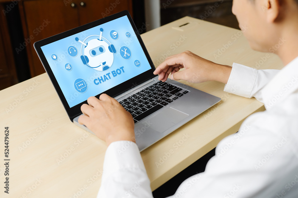 Poster chatbot software application for modish online business that automatically reply to customer questio