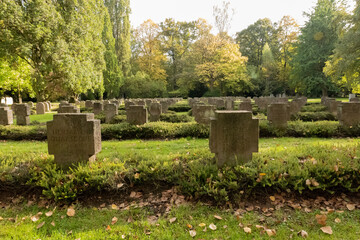 War Grave of the second World War at the city cemetery in Goettingen, Germany