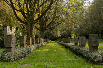 War Grave of the second World War at the city cemetery in Goettingen, Germany