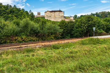 Fototapeta na wymiar Cesky Stenberk castle in Czech republic