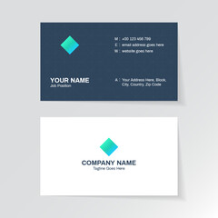 Modern Clean Corporate Business Card Template Design	