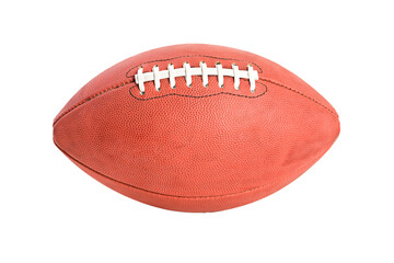Football: Isolated Side View Of Football