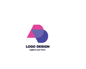 simple and modern logo design . logo for company vector file eps 10 . logo with simple and gradient color template