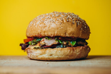 burger meat cheese fast food sandwich lunch meal