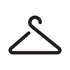 Clothes hanger icon. Coat hanger illustration