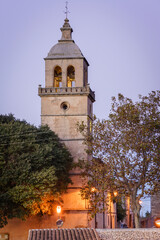 Fototapeta na wymiar iglesia de la inmaculada concepcion y el beato Ramon Llull, Randa, Mallorca, islas baleares, Spain