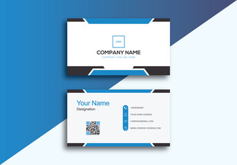 Naklejka na ściany i meble Business card design template, Clean professional business card template, visiting card, business card template.