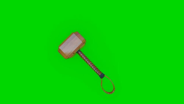 green screen animation hammer thor