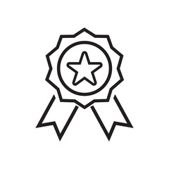 Award medal icon vector illustration