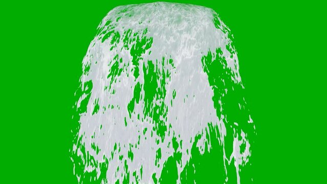 waterfall green screen animation