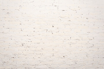 White painted brick wall in loft style.