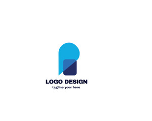 simple and modern logo design . logo for company vector file eps 10 . logo with simple and gradient color template