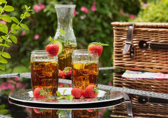 Pimms and Lemonade picnic