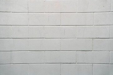 White bricks wall texture as background or wallpaper