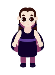 halloween vampire girl character