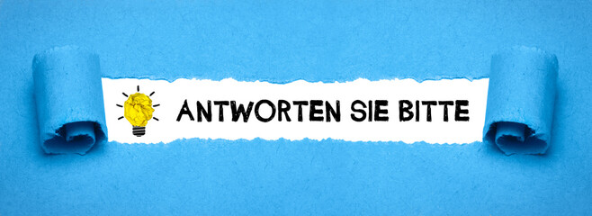 Antworten Sie bitte