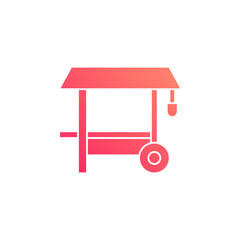 street food cart vector for website symbol icon presentation