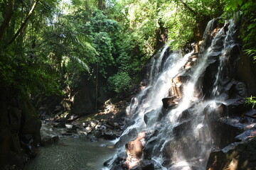 Kanto Lampo Waterfall near Ubud, Bali, Right Foreground Focus