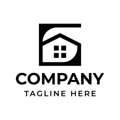 letter G home building logo design