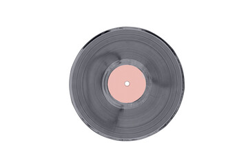Vinyl and music record. Isolated on a white background.