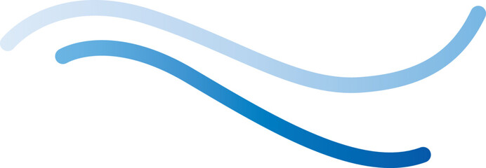 Vector waves, water curves for logo and icon